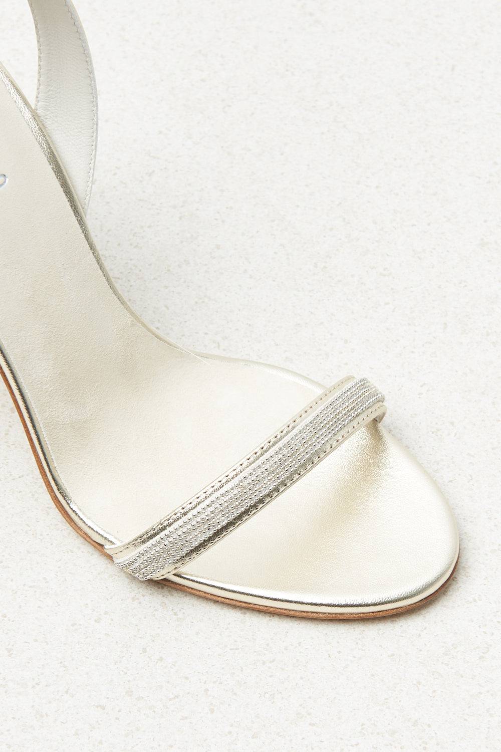 Peserico Sandali con tacco in vera pelle con Punto Luce Outlet
