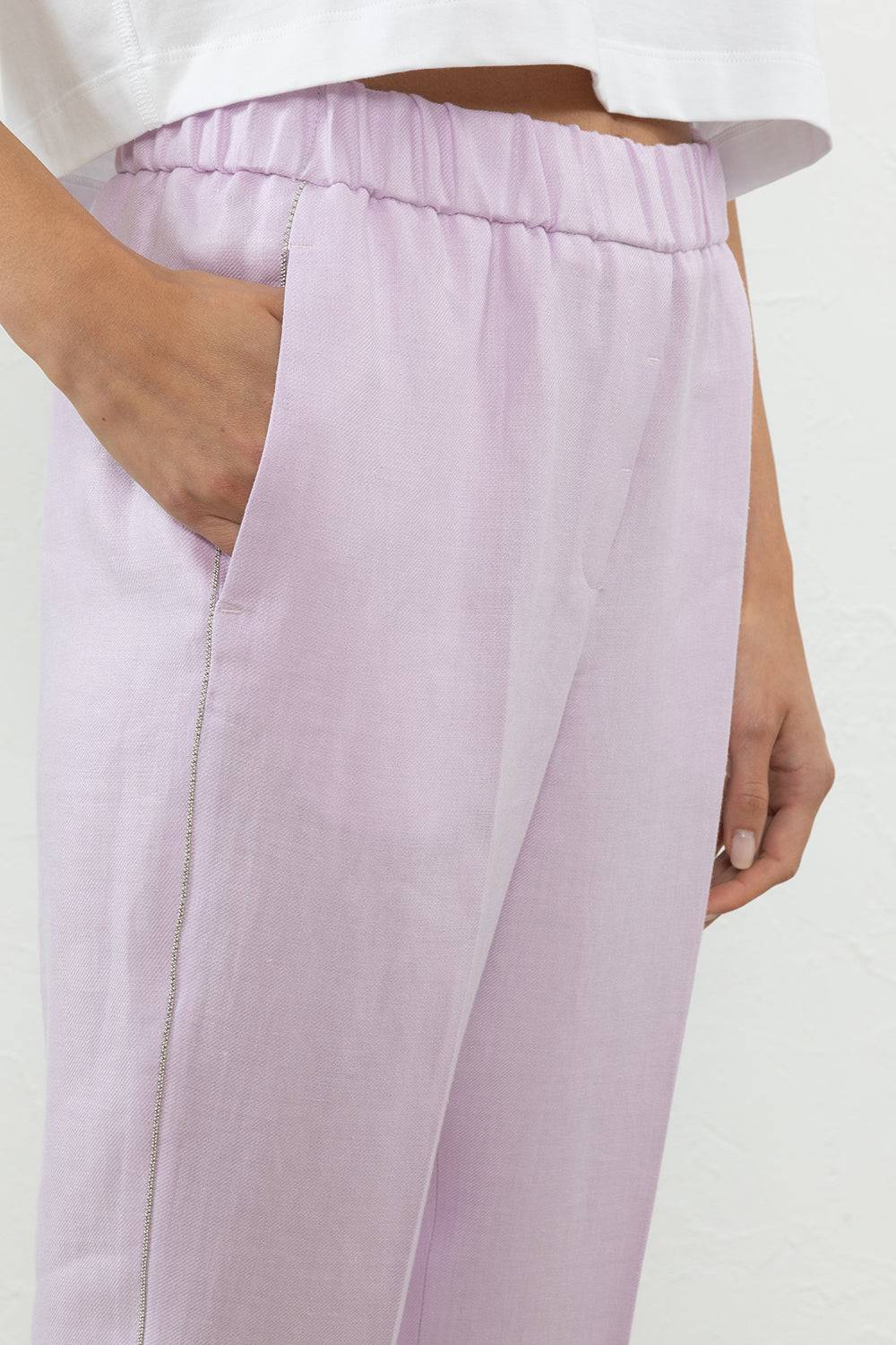 Peserico Pantalone in gabardina di puro lino Negozio