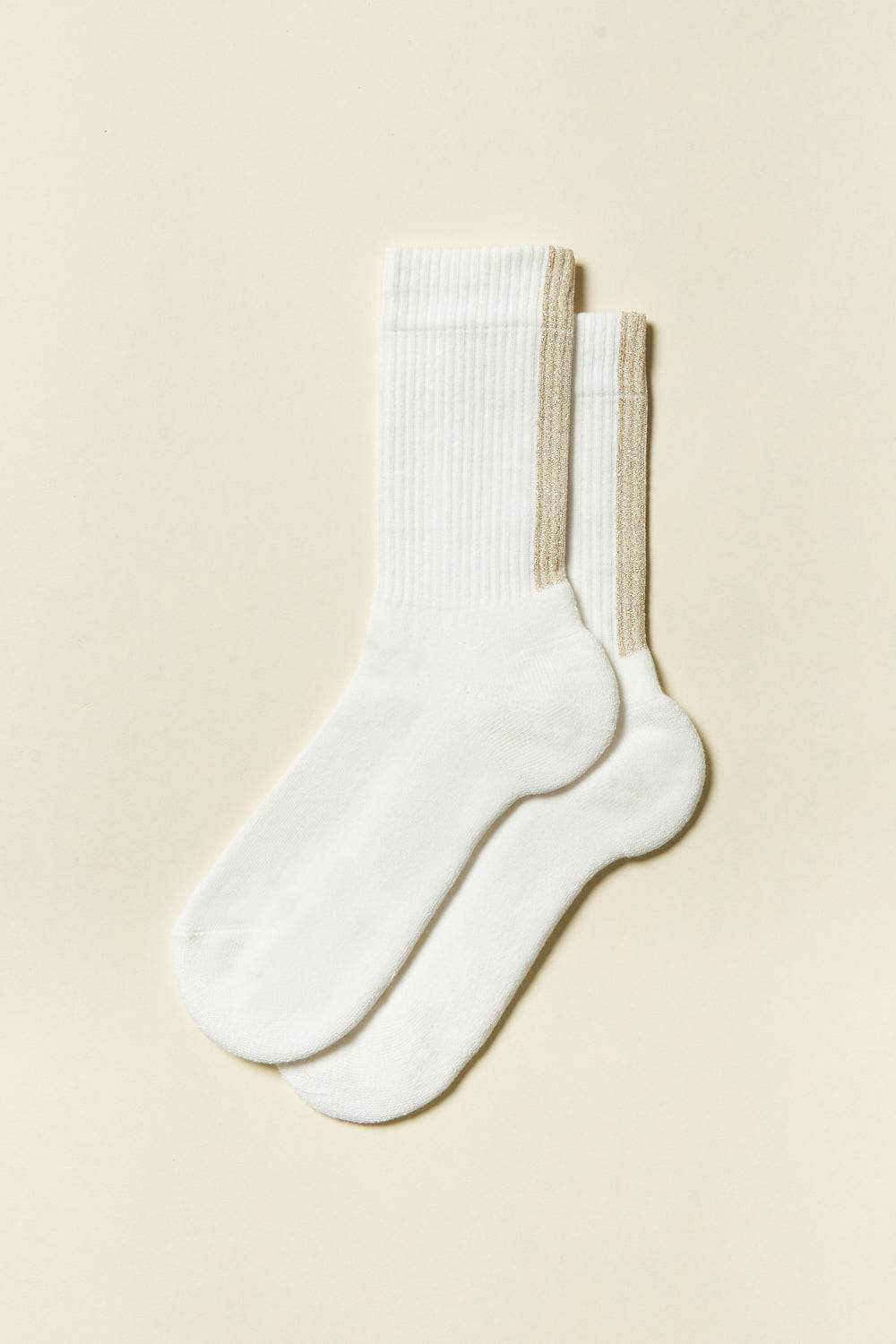 Peserico Calza mezza gamba in spugna di cotone biologico con lurex