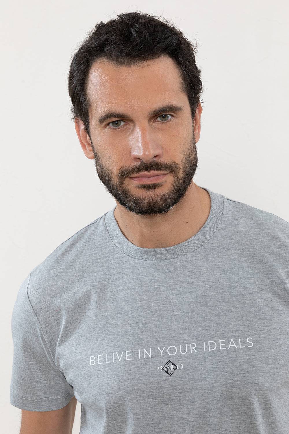 Peserico T-shirt in morbido jersey di puro cotone Shopping online