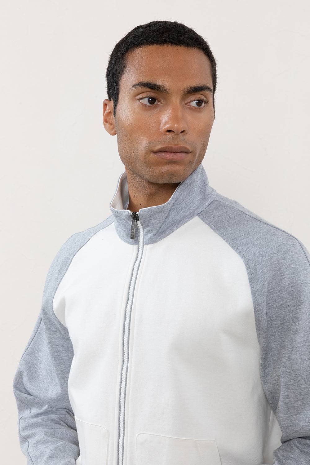 Peserico Felpa full zip in jersey di cotone Offerta esclusiva