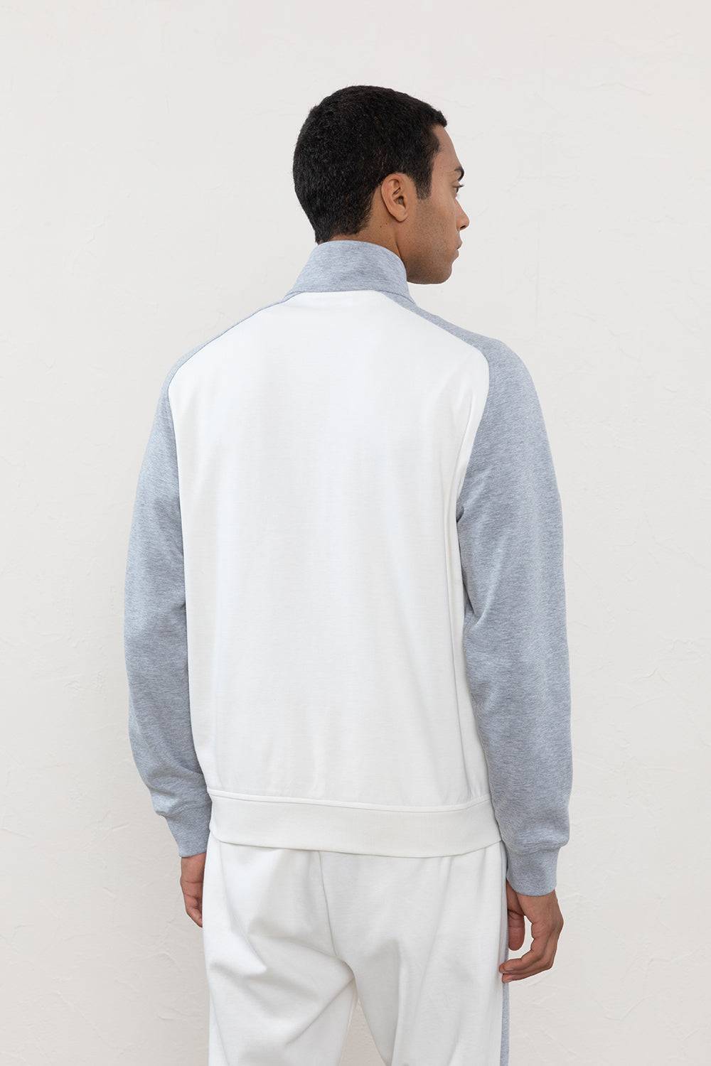 Peserico Felpa full zip in jersey di cotone Offerta esclusiva