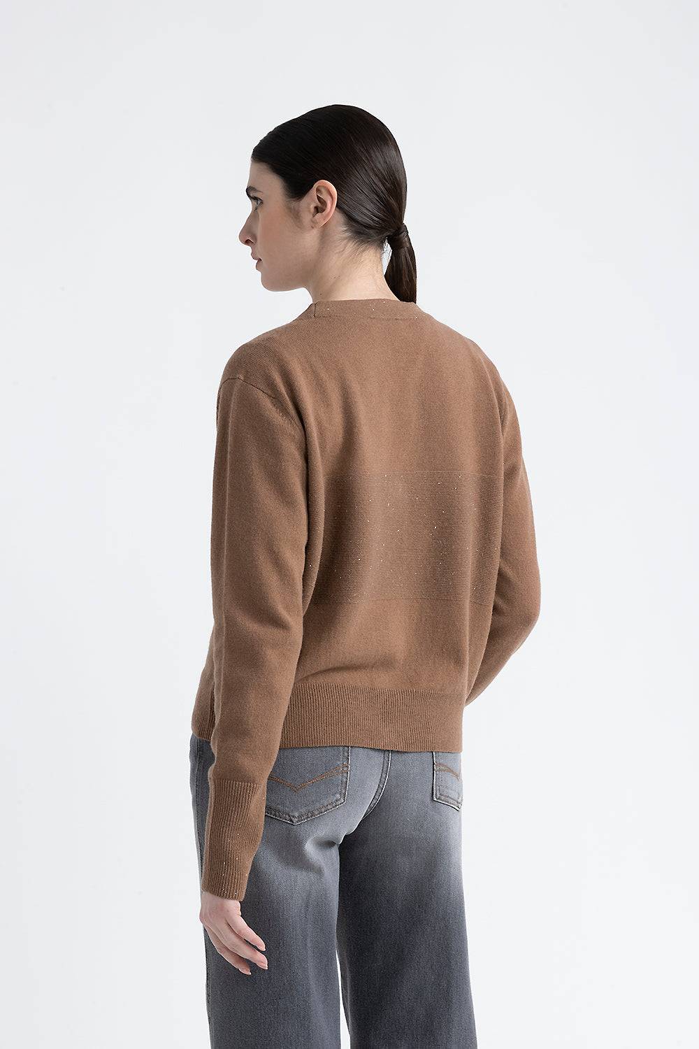 Peserico Cardigan con ricami in lana, seta e cashmere con lurex Black Friday