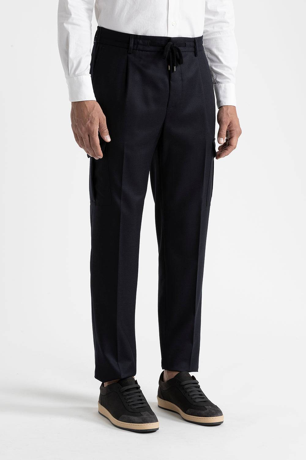 Peserico Pantalone tasconato in pura lana vergine