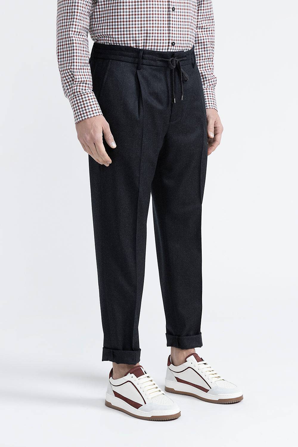 Peserico Pantalone jogger in pura lana vergine Offerta Anniversario