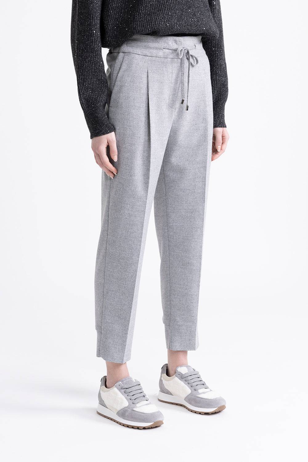 Peserico Pantalone jogger in flanella leggera Grandi sconti
