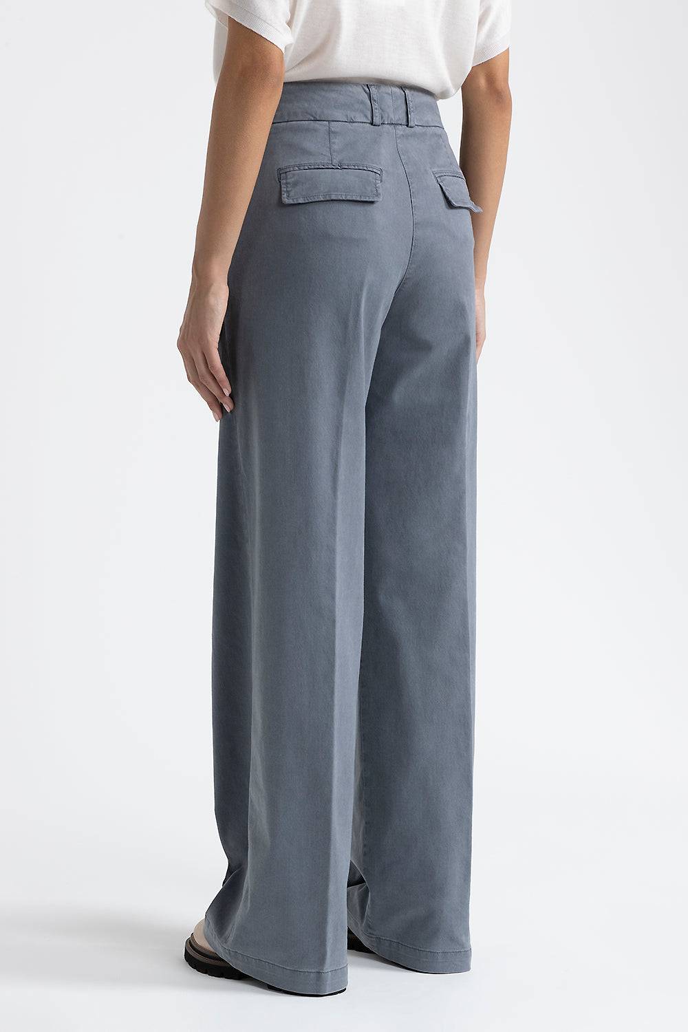 Peserico Pantalone con pince a palazzo Liquidazione