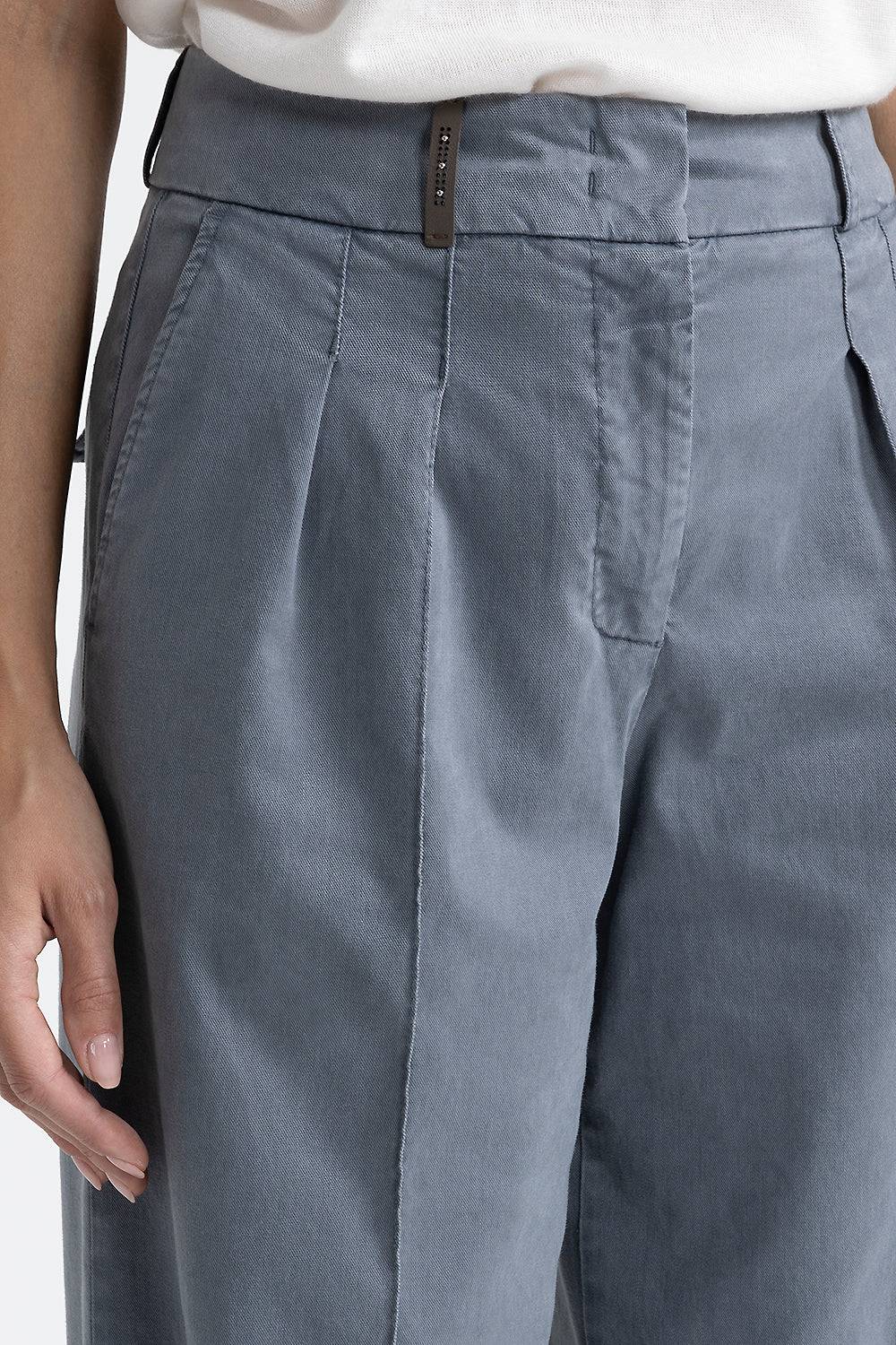 Peserico Pantalone con pince a palazzo Liquidazione