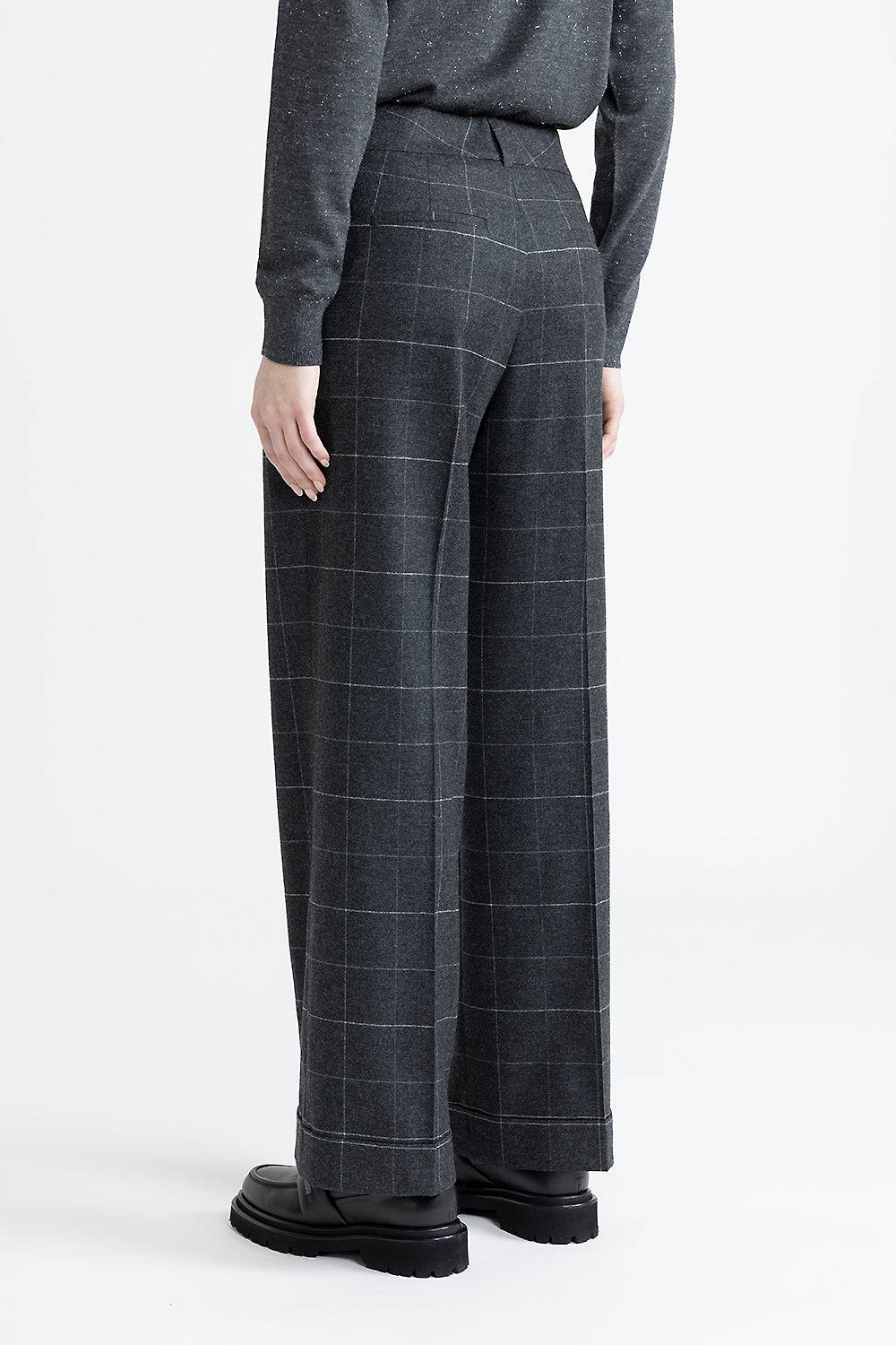 Peserico Pantalone classic tailored in flanella finestrata lurex Prezzo basso