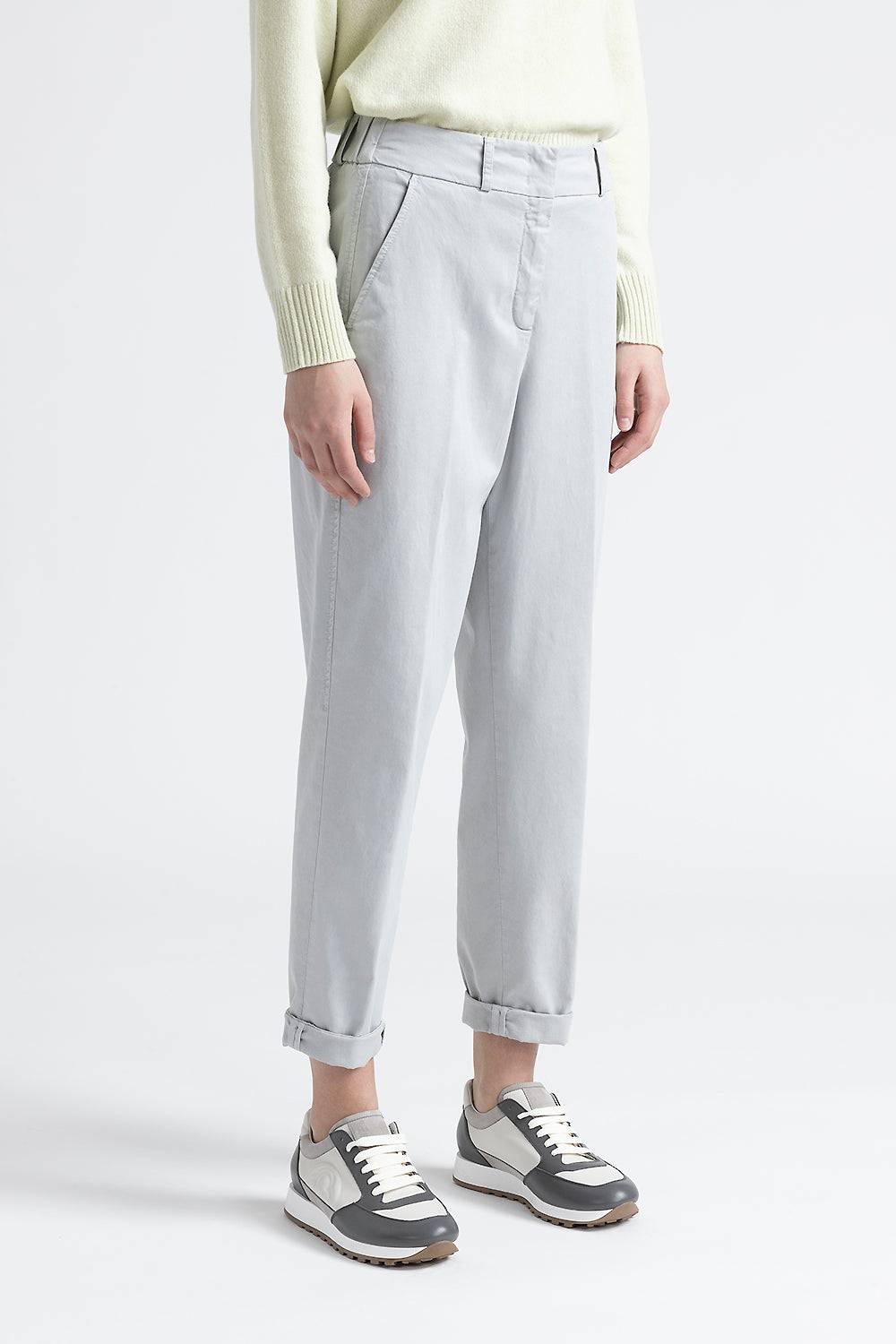 Peserico Pantalone in gabardina di cotone, seta e tencel ACQUISTA ORA