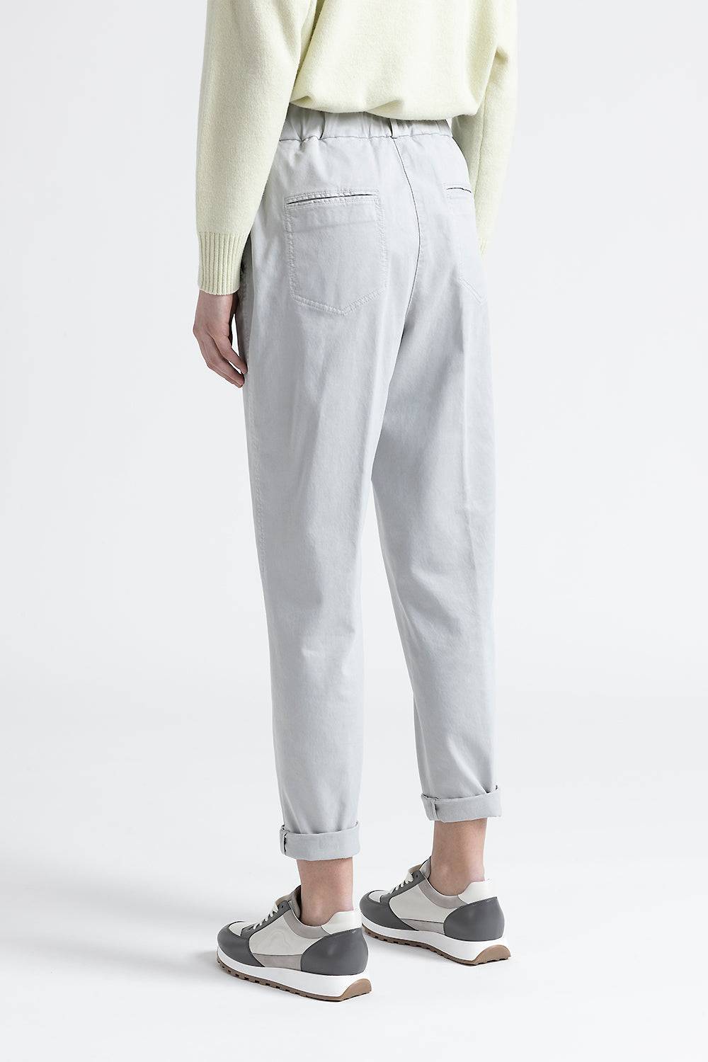 Peserico Pantalone in gabardina di cotone, seta e tencel ACQUISTA ORA