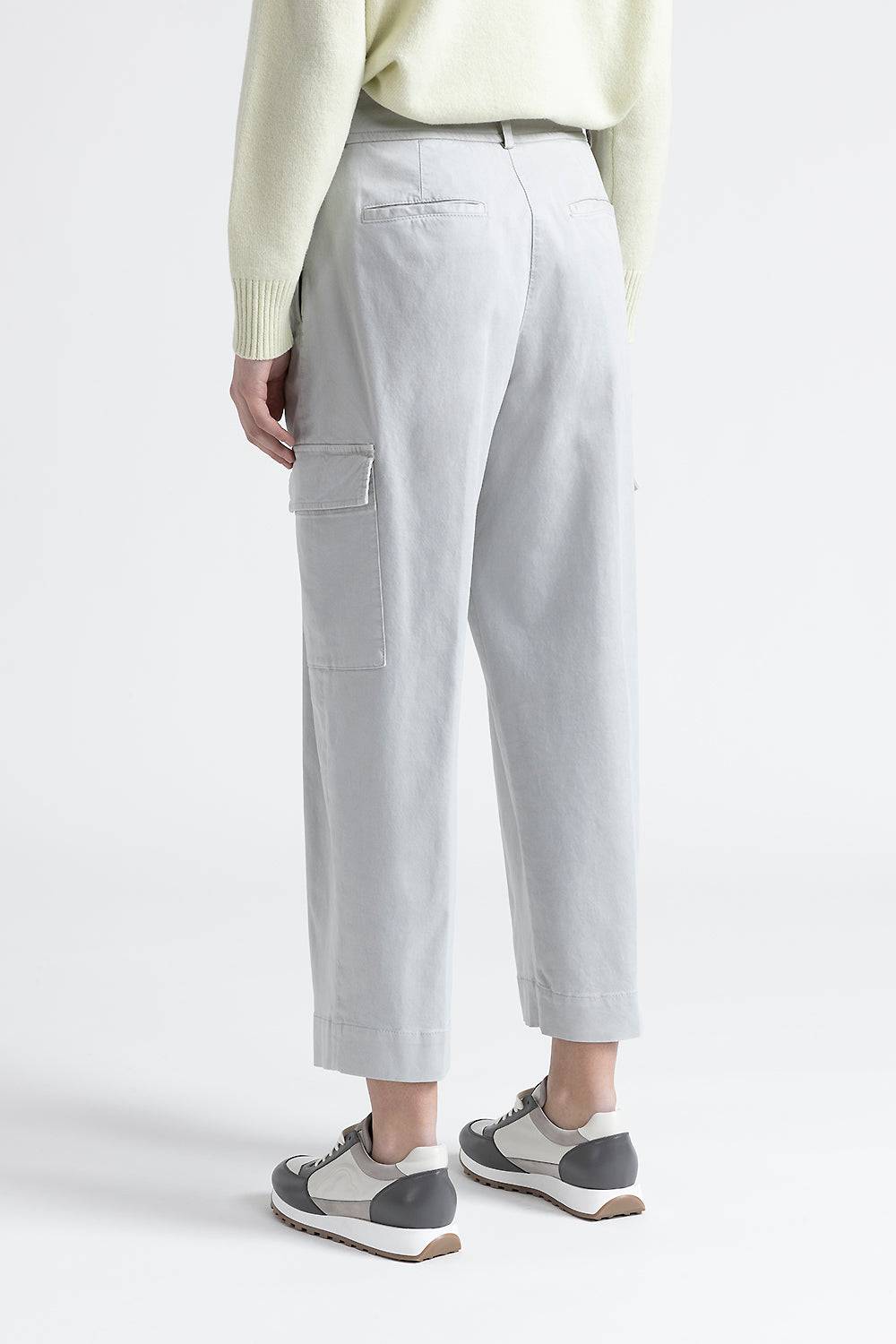 Peserico Pantalone cargo in gabardina di cotone, seta e tencel Ultimo giorno