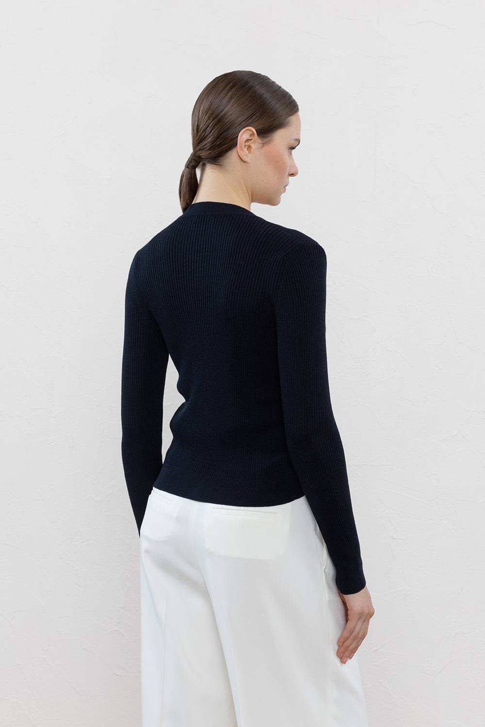 Peserico Cardigan in filato di seta e cotone Solo un giorno rimasto