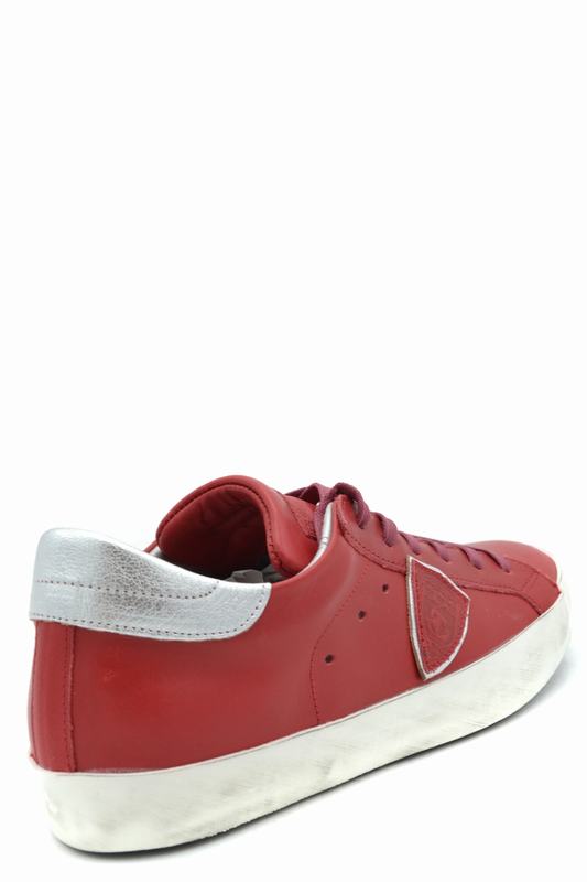 Philippe Model Sneakers Codice prodotto: CLLD V038 PARIS VEAU ROUGE ARGENT Economico