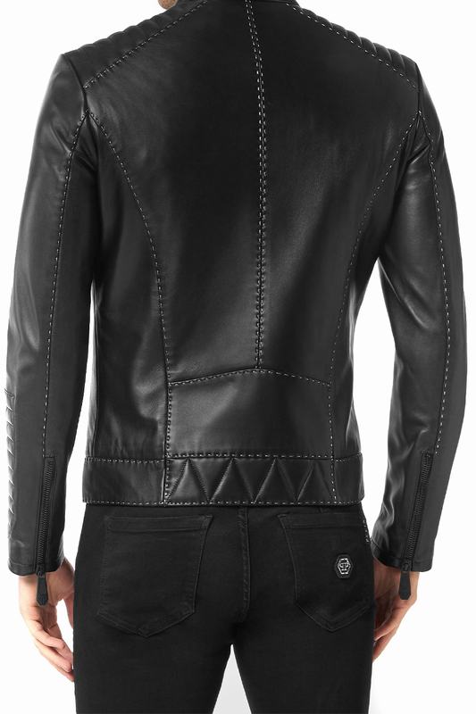 PHILIPP PLEIN Giacche di Pelle Codice prodotto: FABC MLB1572 PLE010N Limitato a 3 giorni