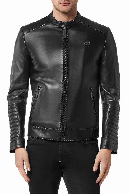 PHILIPP PLEIN Giacche di Pelle Codice prodotto: FABC MLB1572 PLE010N Limitato a 3 giorni
