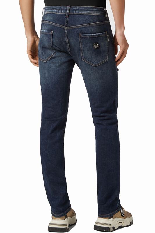 PHILIPP PLEIN Jeans Codice prodotto: FACC-MDT3547-PDE004N_09GD Vendita Economica