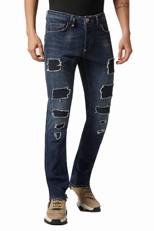 PHILIPP PLEIN Jeans Codice prodotto: FACC-MDT3547-PDE004N_09GD Vendita Economica