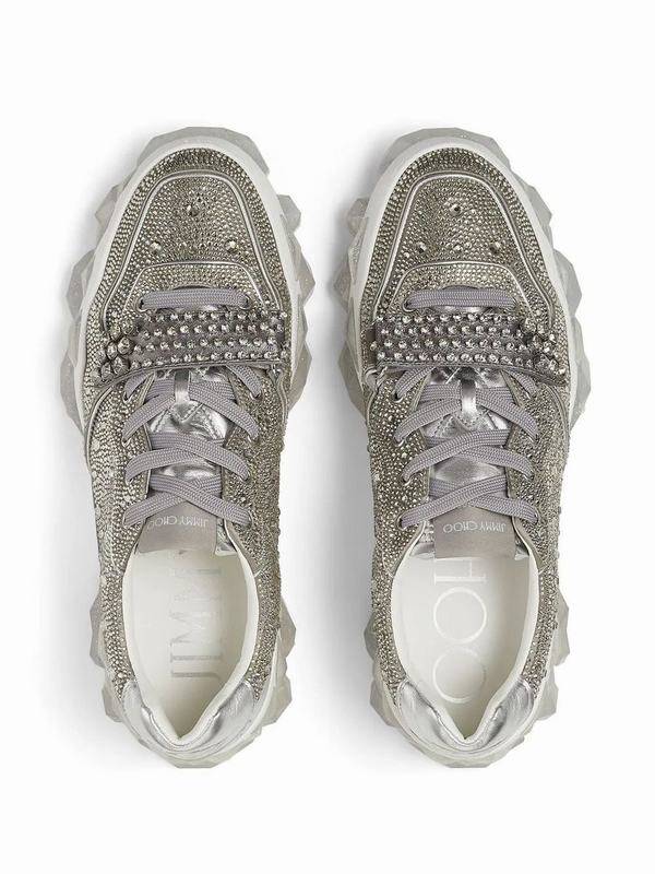 Jimmy Choo Sneakers Codice prodotto: DIAMOND X STRAMP SILVER Fino al 55% di sconto