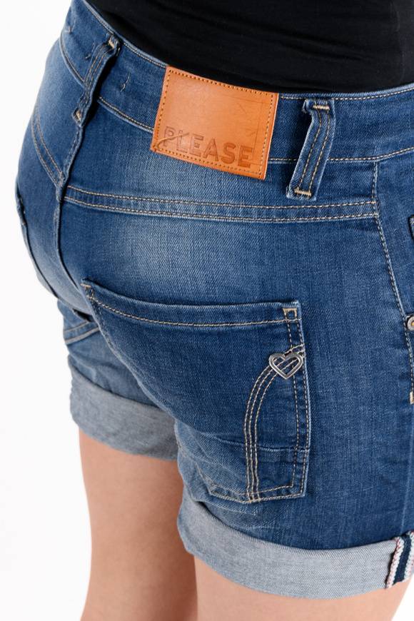 ﻿Please Jeans Please - Shorts P88 E02 - Blu Denim Online