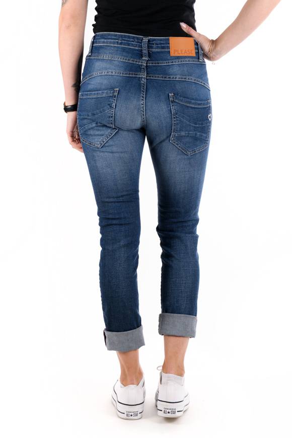 Please Jeans Please - Jeans P78 E25 - Blu Denim Saldi