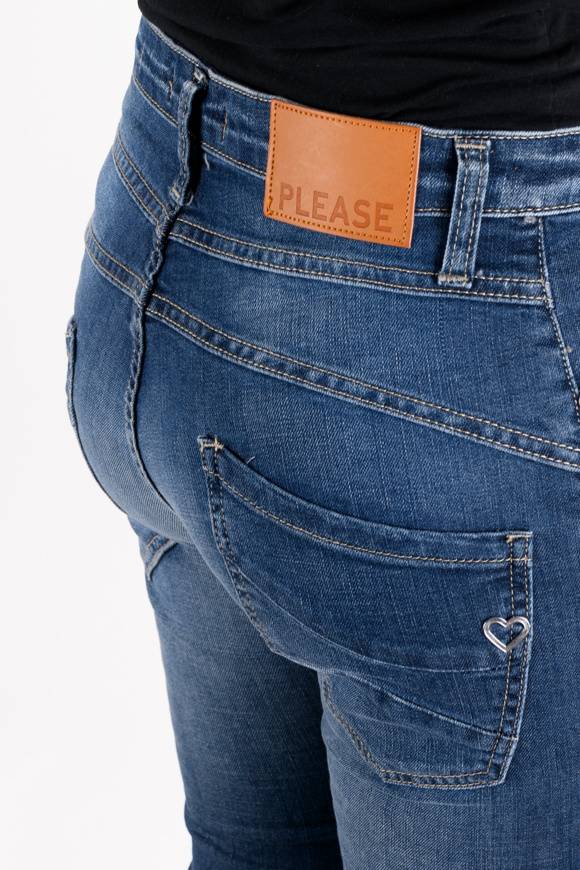 Please Jeans Please - Jeans P78 E25 - Blu Denim Saldi