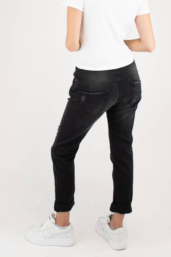 Please Jeans Please - Jeans P78 W4V - Nero Denim Nuova