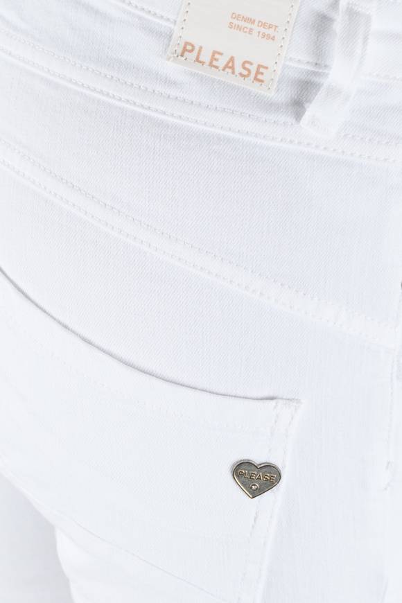 Please Jeans Please - Jeans P78 - Bianco Ottico Bull Denim 2025