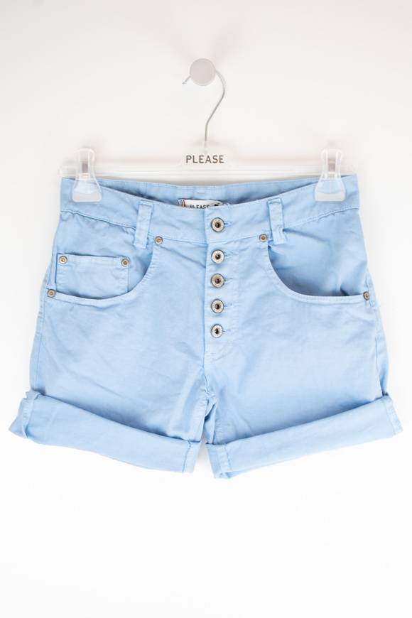 Please Jeans PLEASE SHORTS - P88 N3N - CLEAR SKY Italy