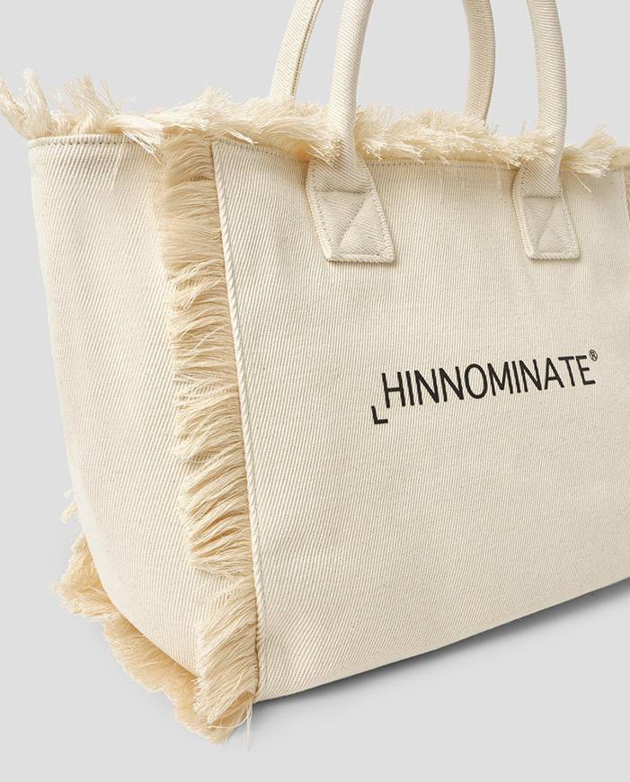 Please Jeans HINNOMINATE BORSA - OFF WHITE Negozi Online