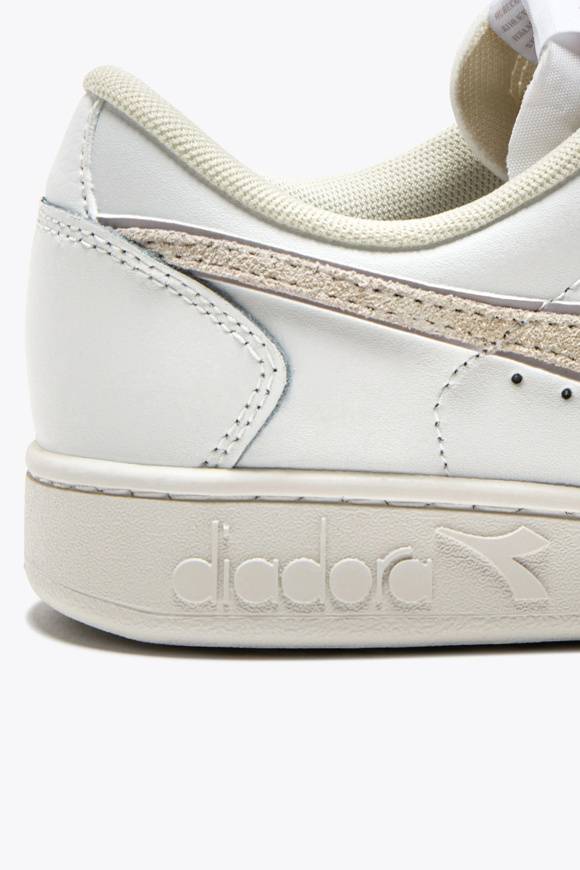 Please Jeans DIADORA SNEAKER BASKET LOW - 501 015 - WHITE LILAC MARMO Prezzo Ridotto