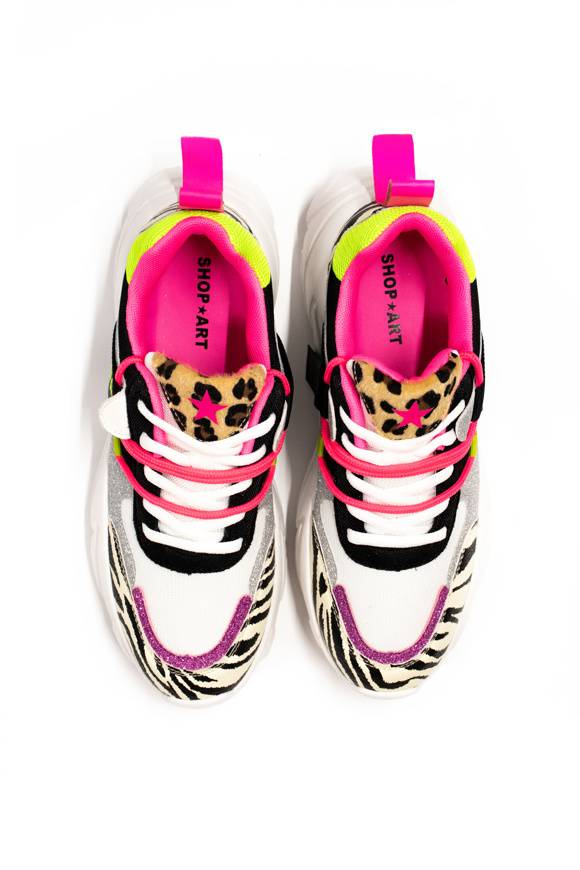 Please Jeans SHOP ART - SNEAKER 217 - MULTICOLOR Sconto
