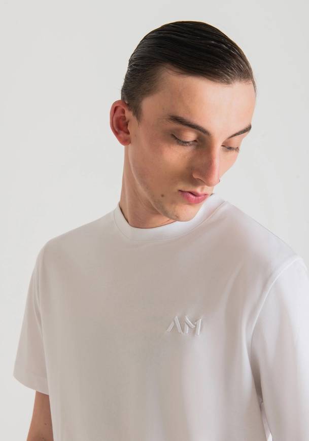 Please Jeans ANTONY MORATO T-SHIRT RELAXED - KS0 238 - WHITE Vendita Economica