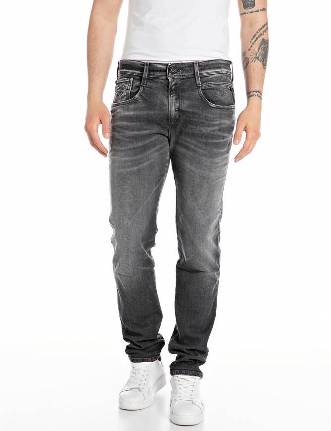 Please Jeans REPLAY JEANS ANBASS - M91 672 - GREY DENIM Nuova