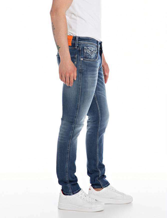 Please Jeans REPLAY JEANS ANBASS - M91 618 - BLUE DENIM Offerta natalizia