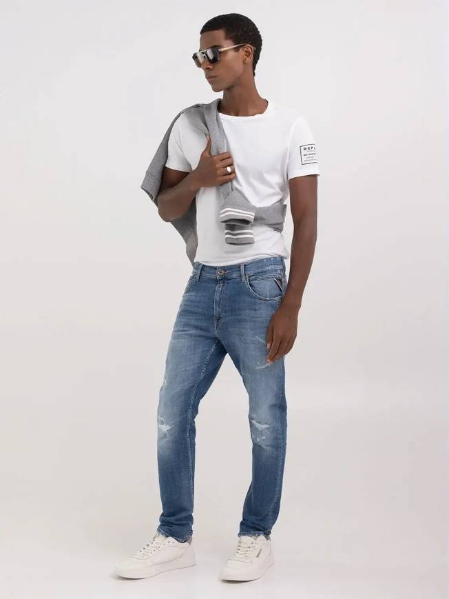 Please Jeans REPLAY JEANS MICKYM - M10 656 - BLUE DENIM Italy