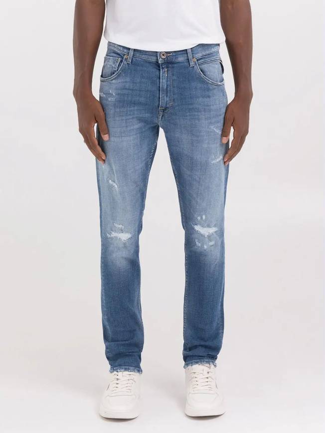 Please Jeans REPLAY JEANS MICKYM - M10 656 - BLUE DENIM Italy