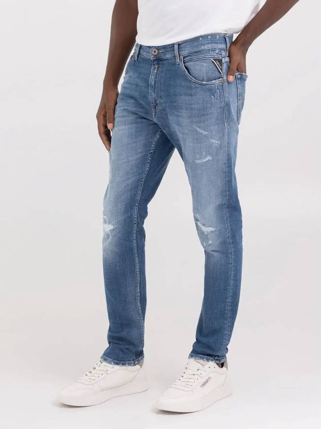 Please Jeans REPLAY JEANS MICKYM - M10 656 - BLUE DENIM Italy