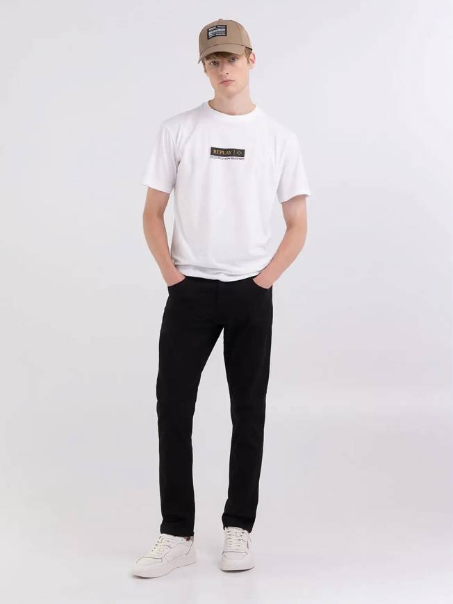 Please Jeans REPLAY T-SHIRT - M67 660 - WHITE