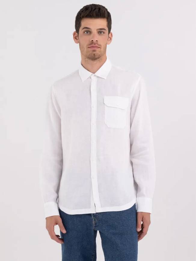 Please Jeans REPLAY CAMICIA - WHITE In Linea