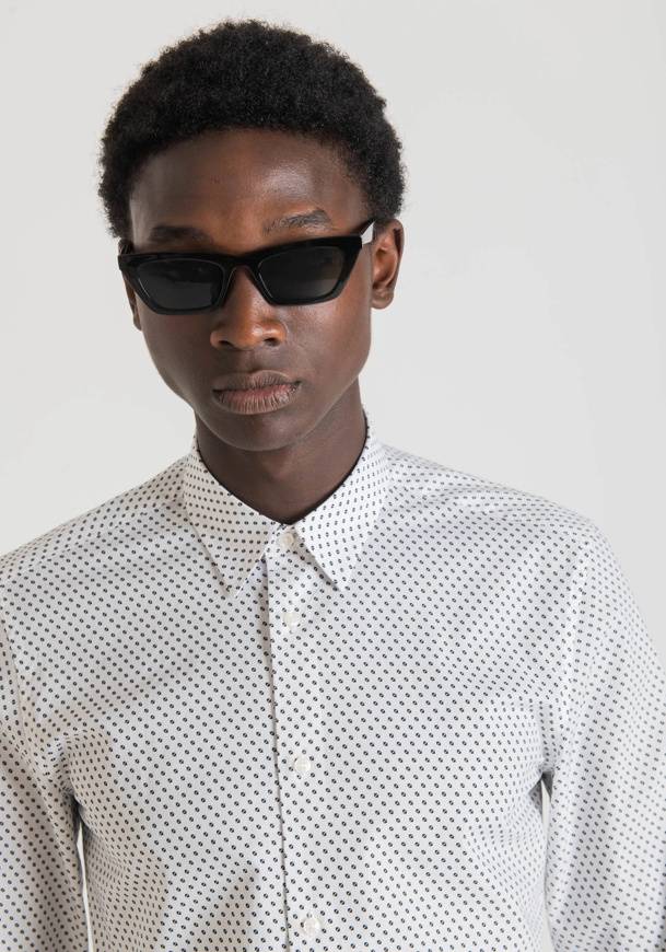 Please Jeans ANTONY MORATO CAMICIA NAPOLI - WHITE Nuovo
