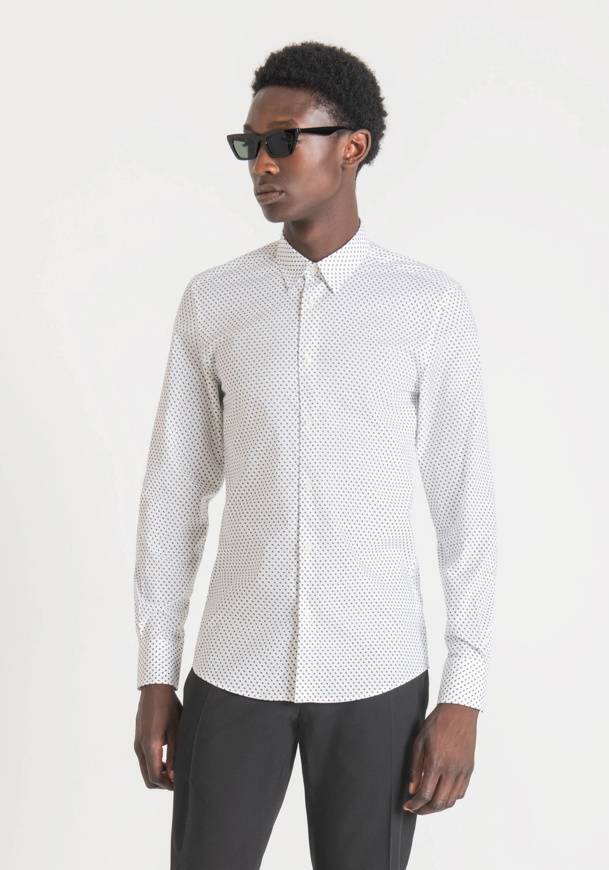 Please Jeans ANTONY MORATO CAMICIA NAPOLI - WHITE Nuovo