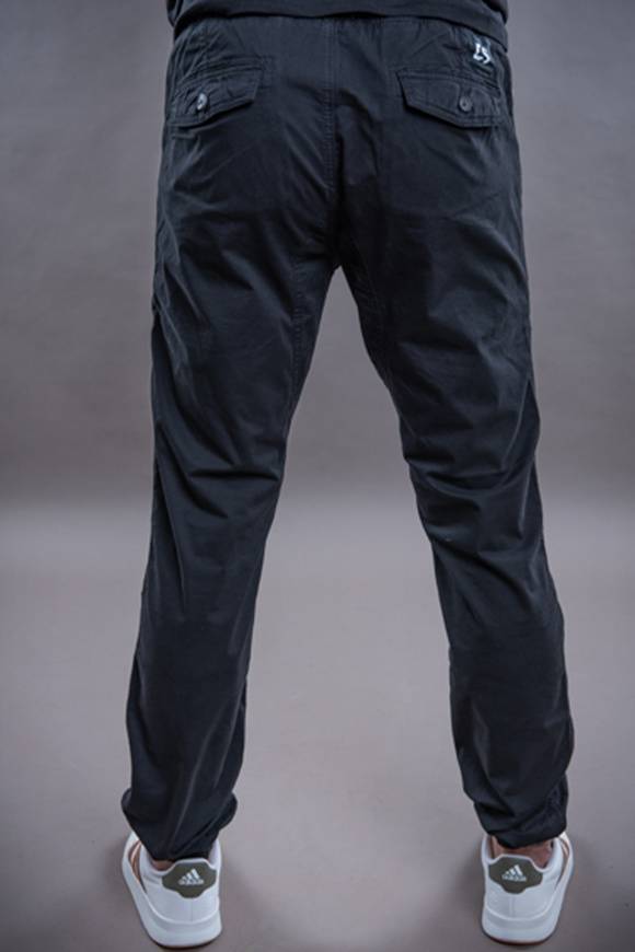 Please Jeans DUNKELSCHWARZ PANTALONI POP ZIP - BLACK Vendita