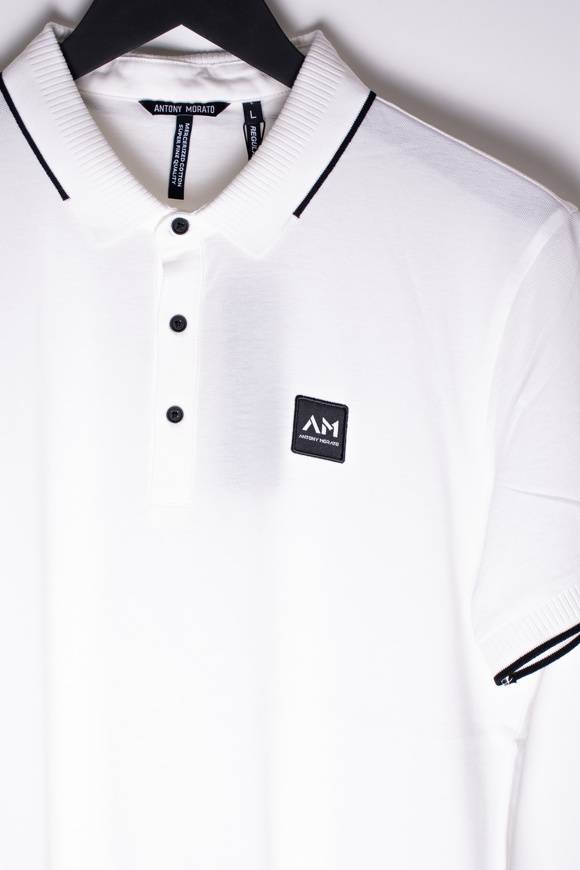 Please Jeans ANTONY MORATO POLO REGULAR - BIANCO Promozione