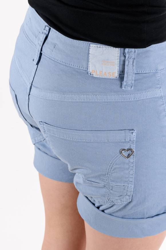 Please Jeans Please - Shorts P88 N3N - Blu Blizzard Soddisfazione Garantita