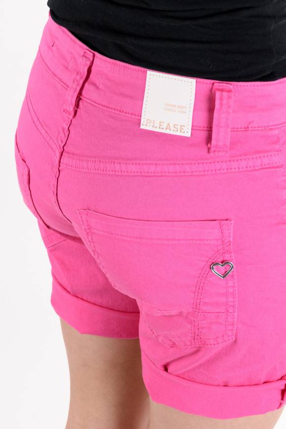 Please Jeans Please - Shorts P88 N3N - Luminous Pink Negozi Online