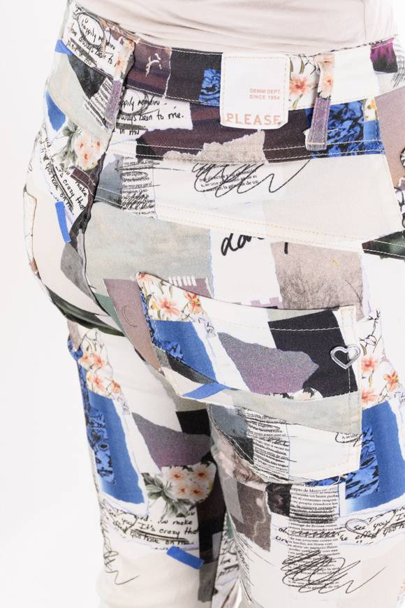 Please Jeans Please LIMITED EDITION - Pantaloni P78 C20 - Multicolor Acquista Ora