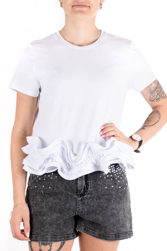 Please Jeans Please - Maglietta T0N 000 - Bianco Promozione Limitata