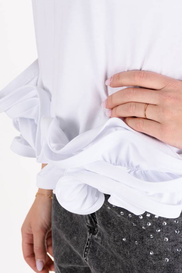 Please Jeans Please - Maglietta T0N 000 - Bianco Promozione Limitata