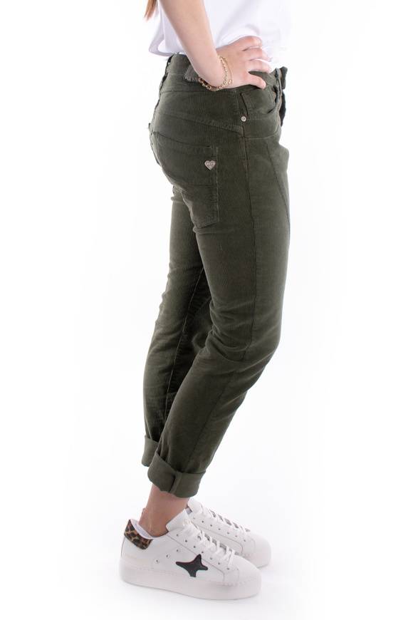 Please Jeans PLEASE CORD PANTALONI P78 - MURKY GREEN Convenienza